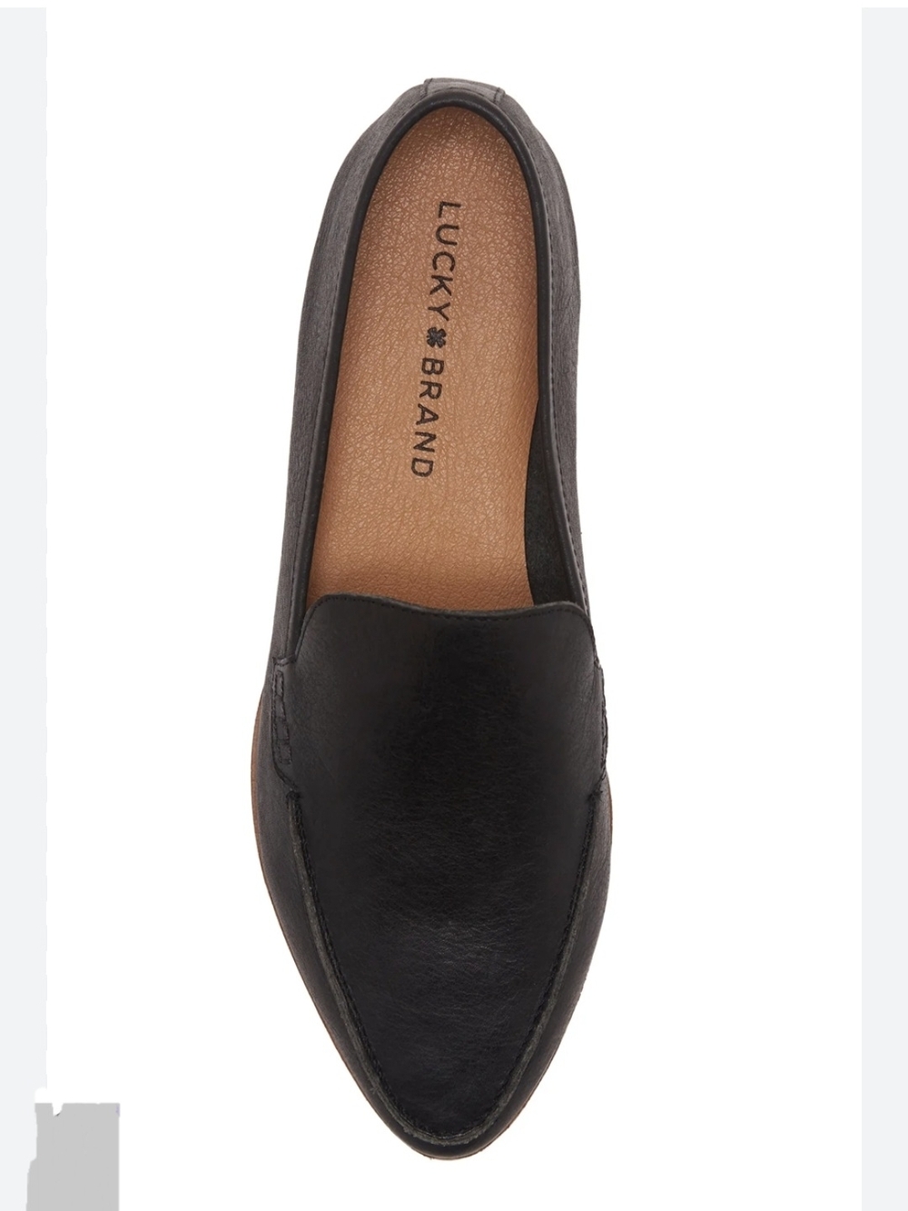 Lucky Brand Bejaz Black Leather Slip-On Loafer